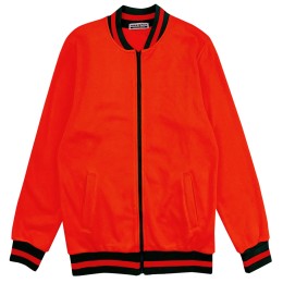 Personal Design Orange Contrast Flat Machine Customized Zipper Style Baseball Jacket Baseball Jacket Supplier SKBJ014 Personal Design Orange Contrast Flat Machine Customized Zipper Style Baseball Jacket Baseball Jacket Supplier SKBJ014